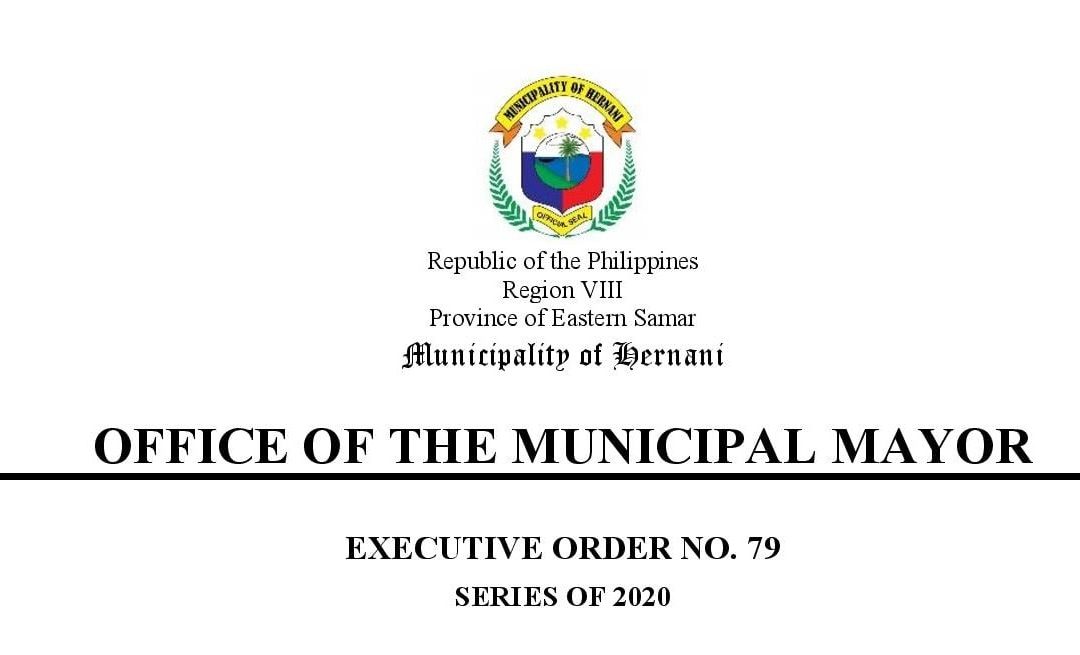 Executive Order No. 79